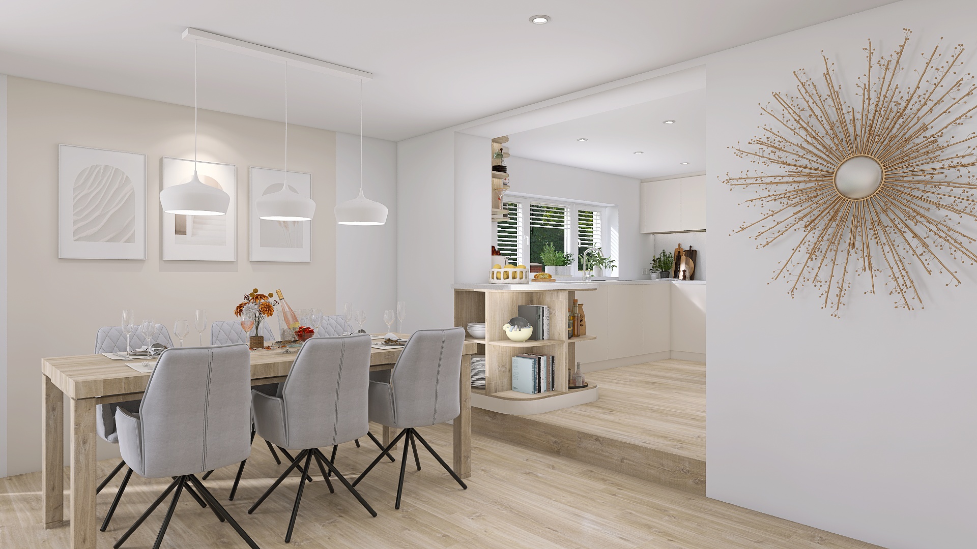 Elegant dinning table