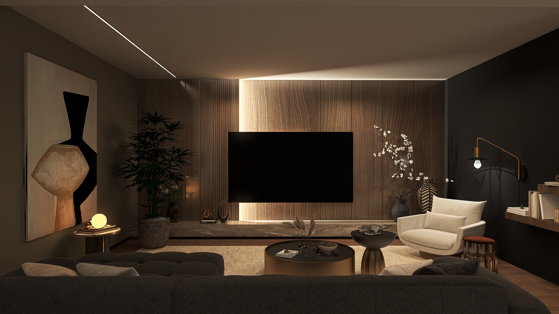 Luxus im Dunkelholz Projekt