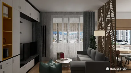 Зонирование кухни-гостиной