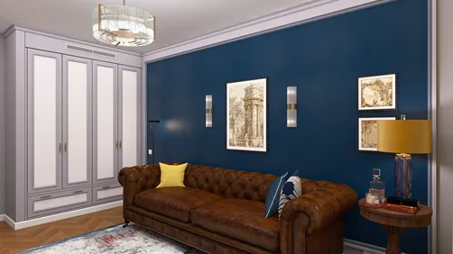 домашний кабинет с мужским характером