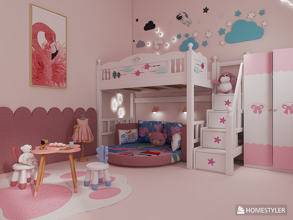 A Dreamy Dollhouse room