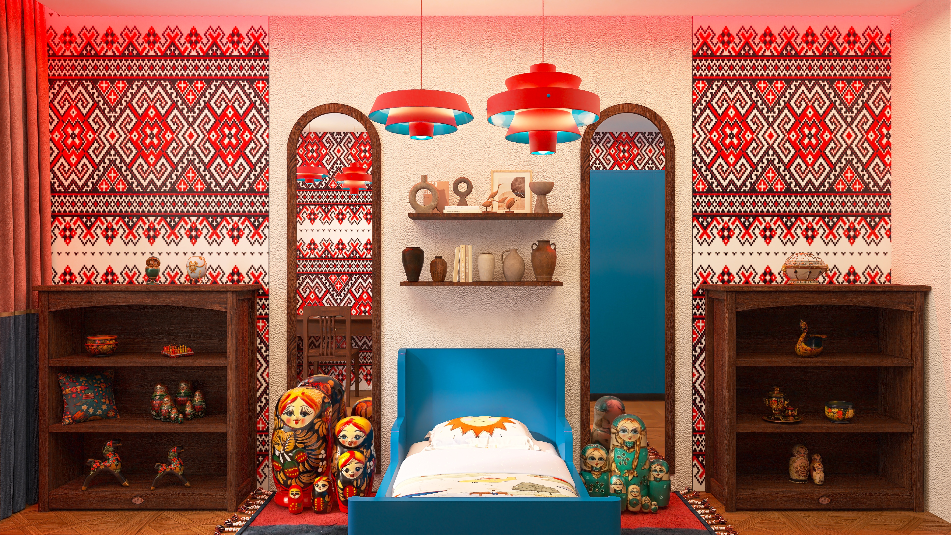 Museum worker&#39;s daughter&#39;s room))