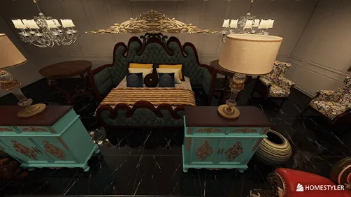Rococo Style Bedroom for Web“Gilded Desire”
