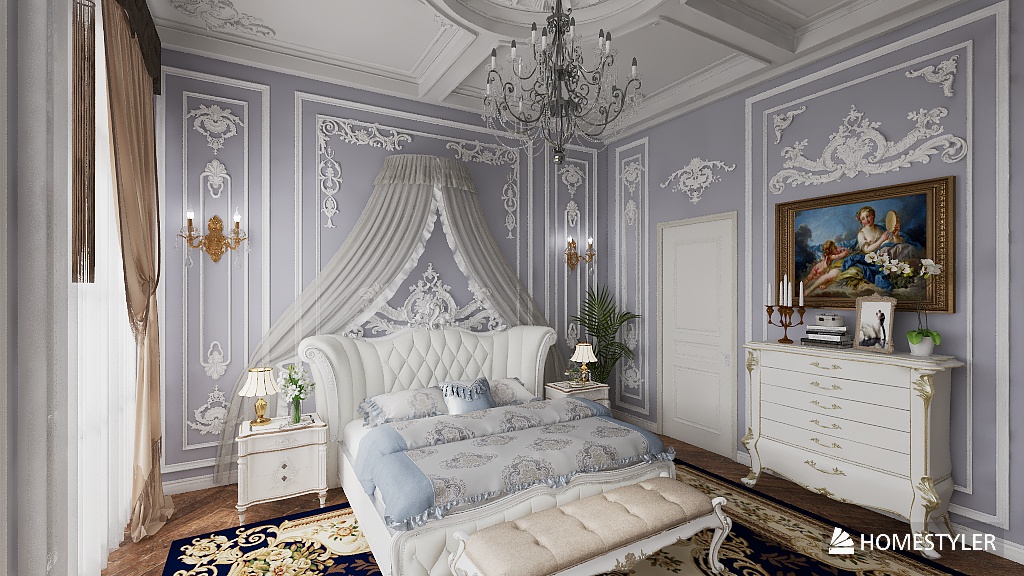 Rococo style bedroom Web