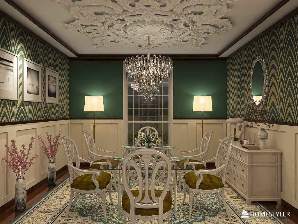 A Gathering in Timeless Elegance in Dining Room