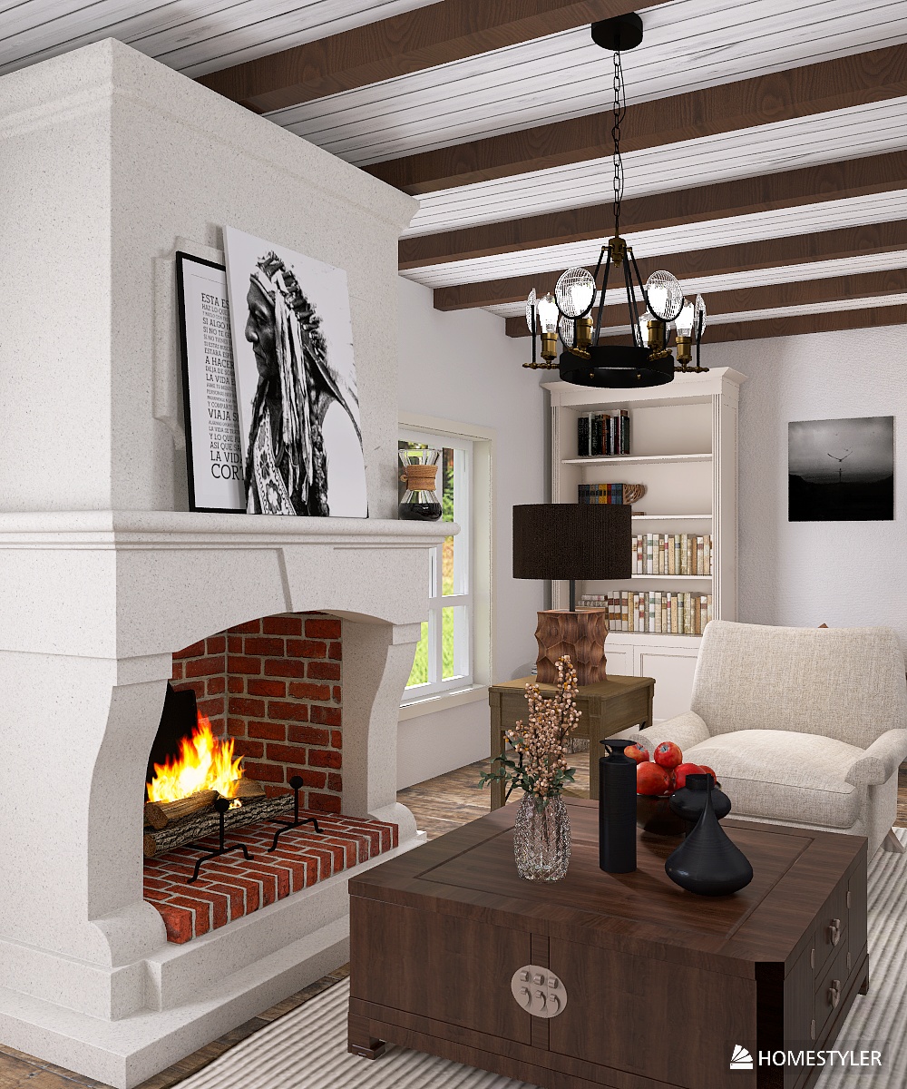 Modern American Country Living Room