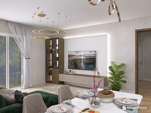 Гостинная в загородном доме