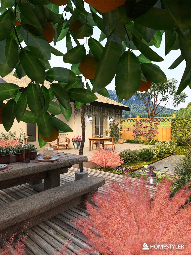 secret cozy backyard