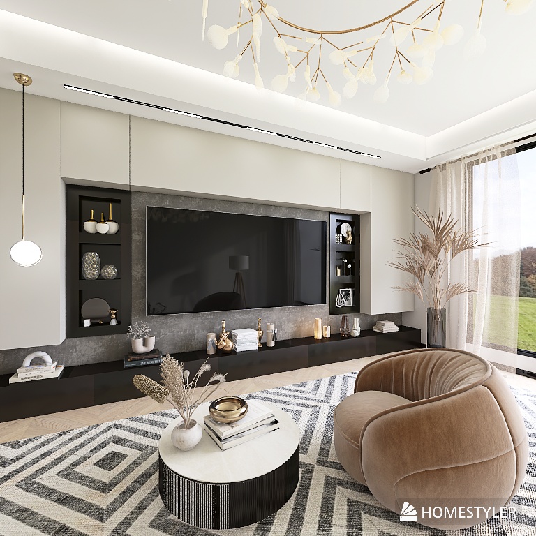 НИША 3 ТВ-зона, м/б ниши спальня, у окна