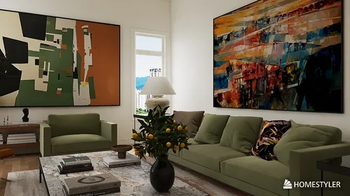 Art Deco Style Living Room 