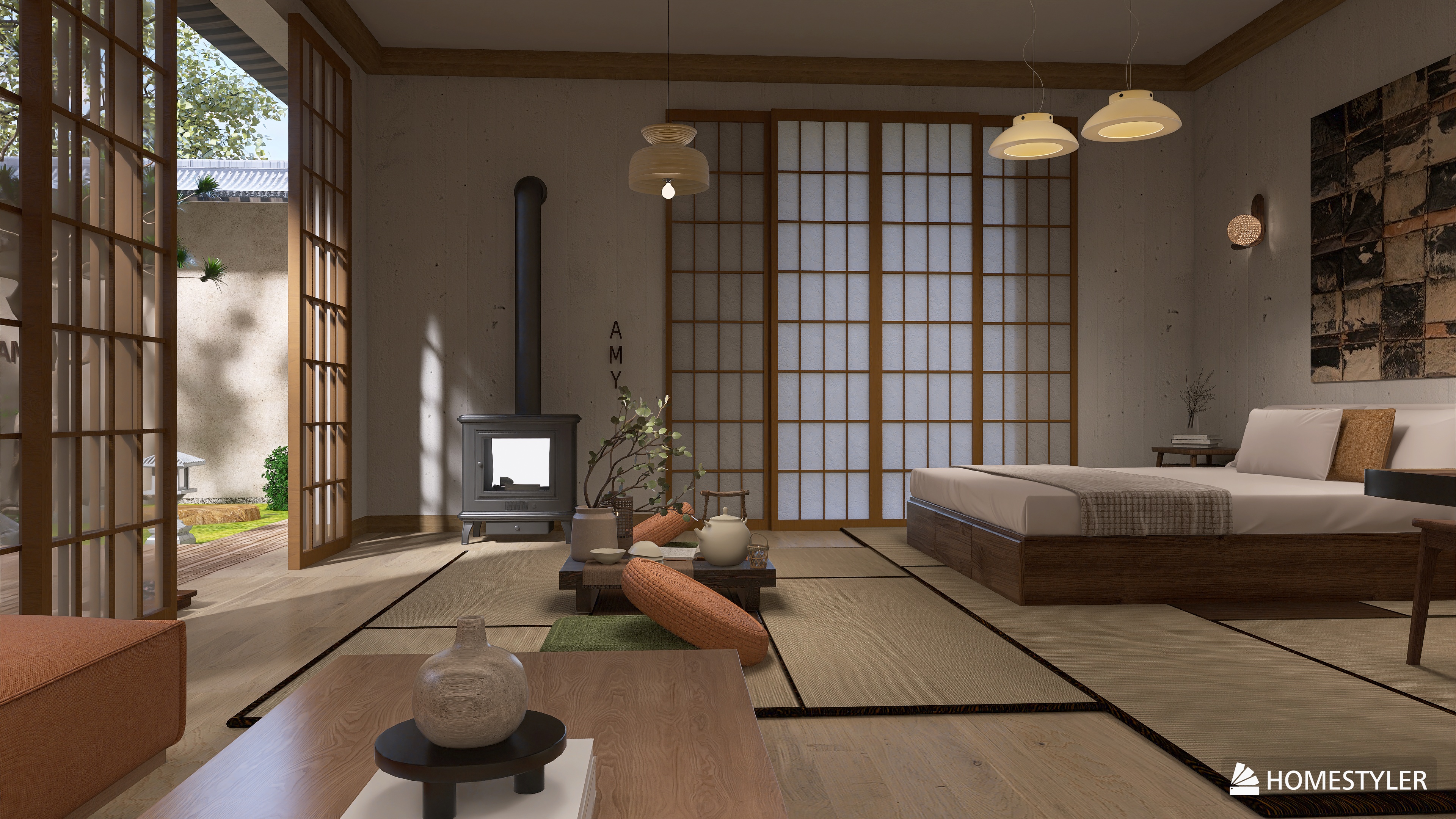 Ryokan-inspired BnB with private onsen (Japanese hot spring)
