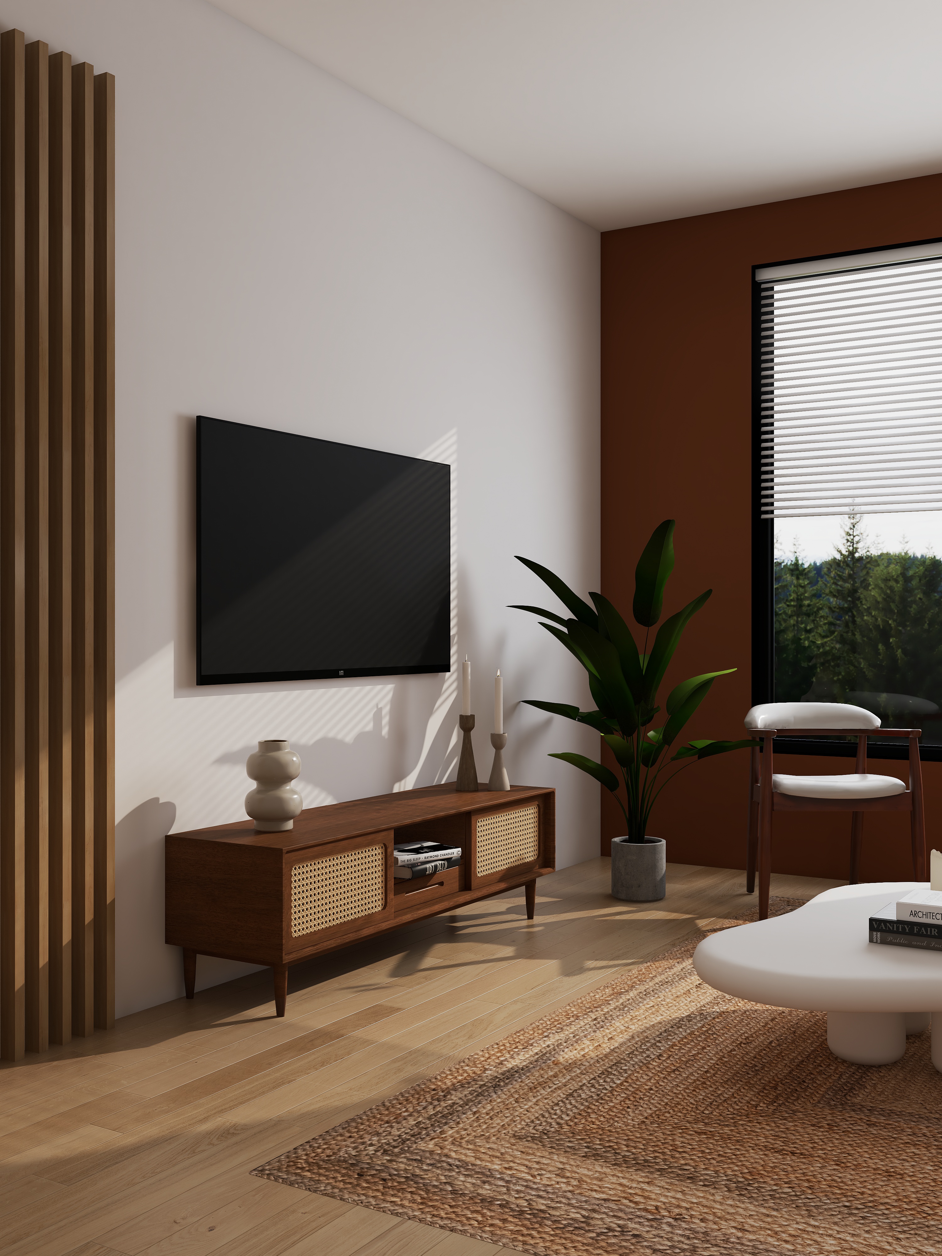 Refresh : Open Concept Living Room and Office