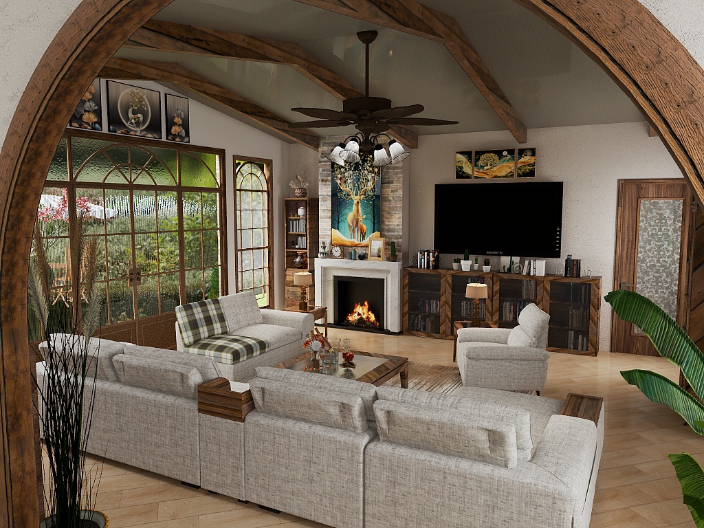 Oh Deer what a Rustic Living House 1550 SqFt