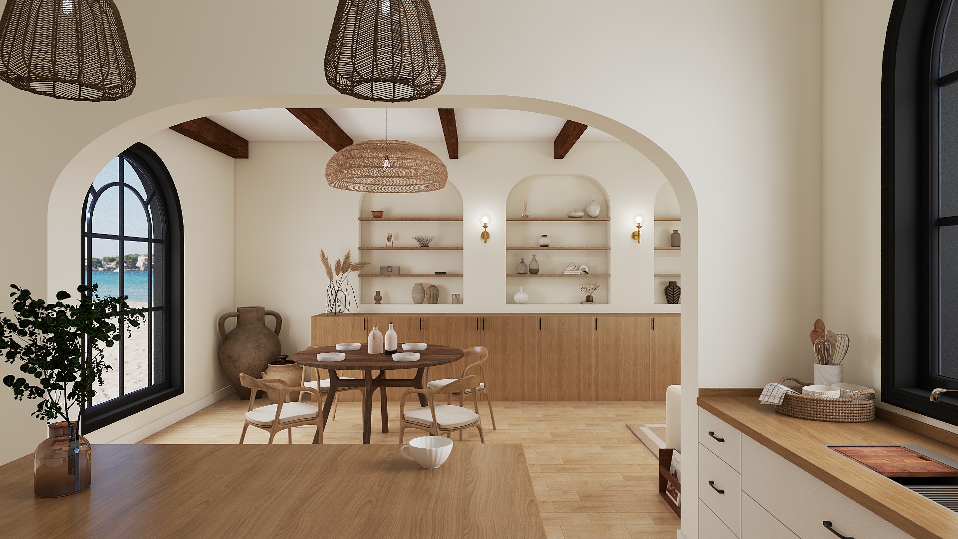 Warm, coastal and modern 