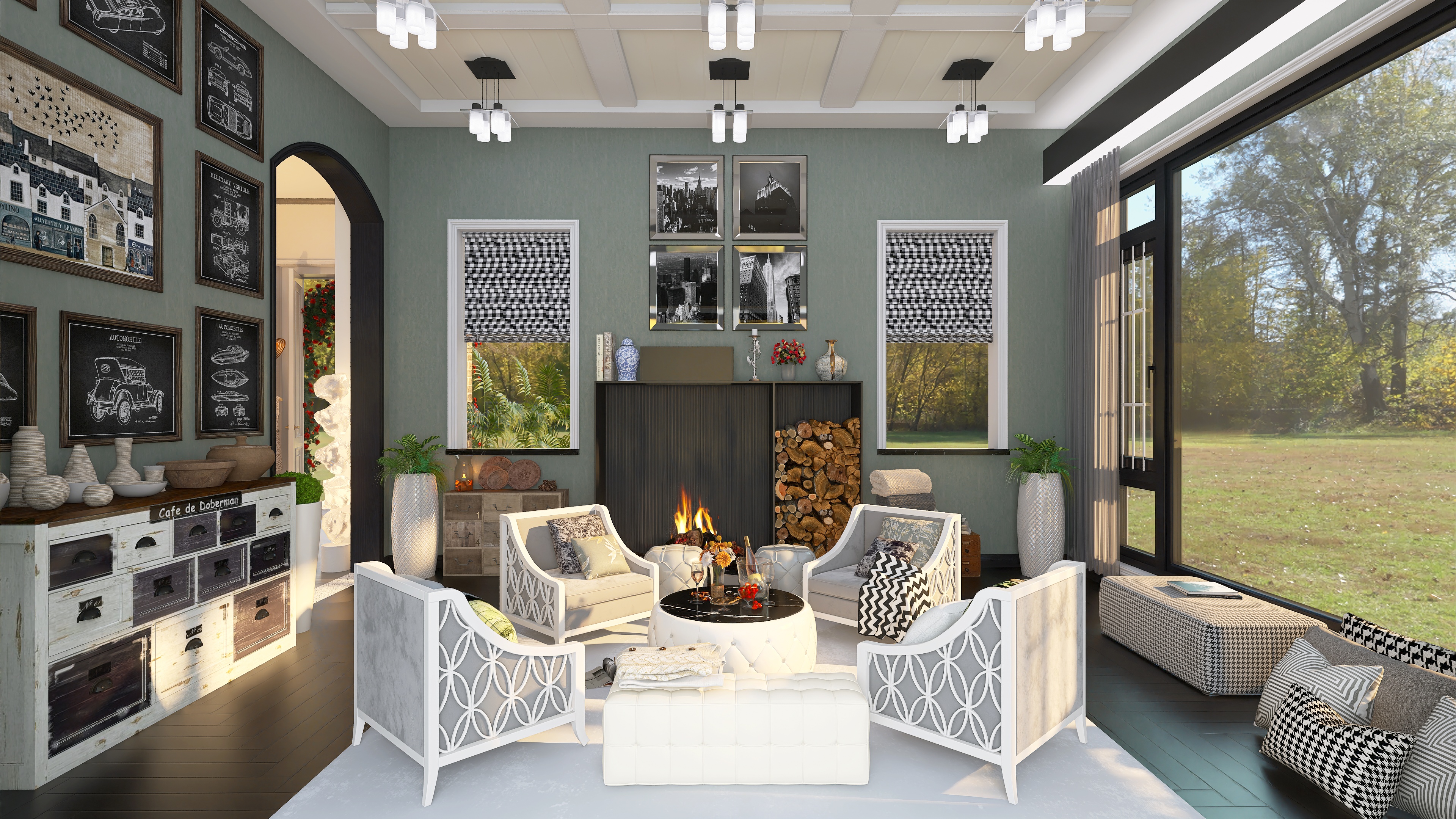 Maximalist black and white