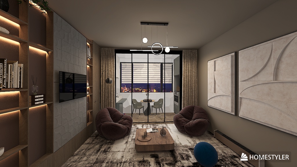 Black and White Minimalist Style Bathroom