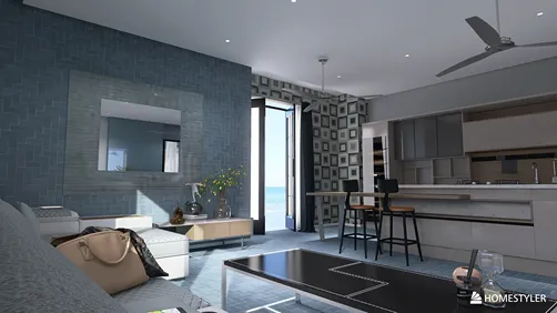 The retro beach house.