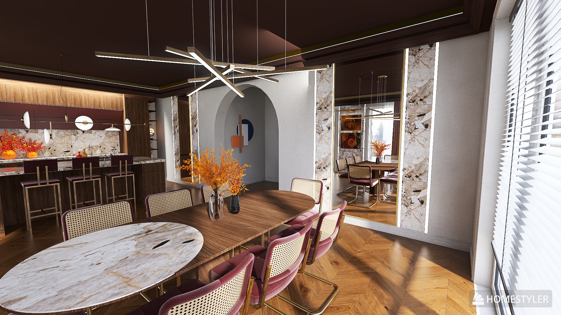 jesienne detale w burgundzie