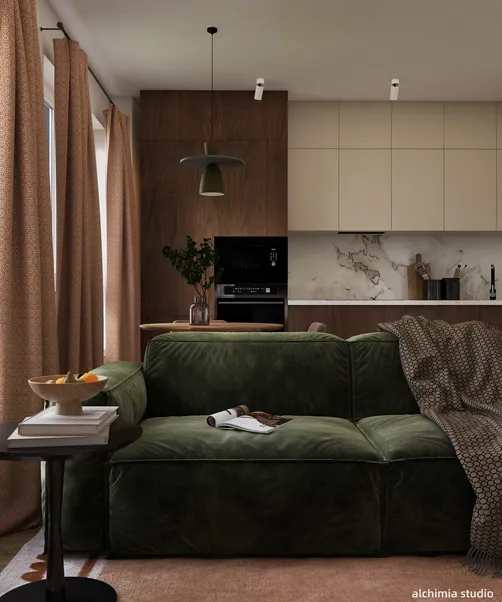 Mid century Autumn wibe apartment 