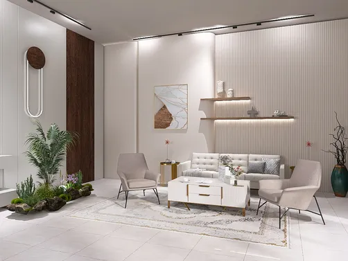 AI-Enhanced Open Space Interior Design