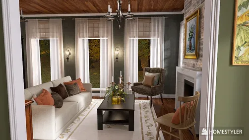 Soft, Autumnal Living Space