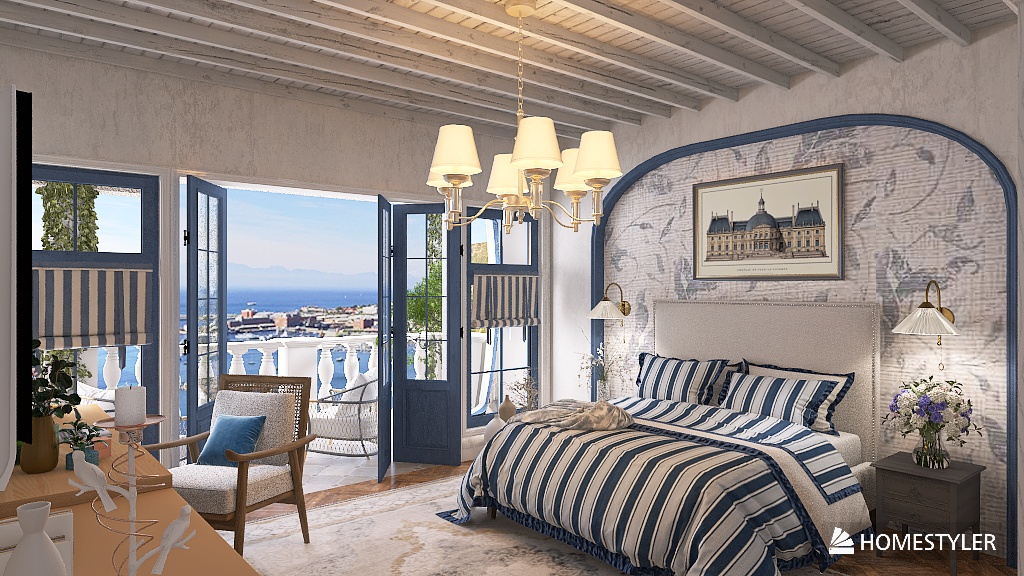 Mediterranean Blue House Web