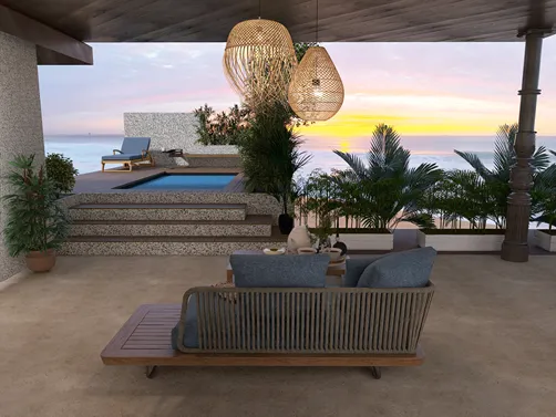 Dreamy Blue Beach Getaway-Large 2 Bed  Mediterranean Blue House