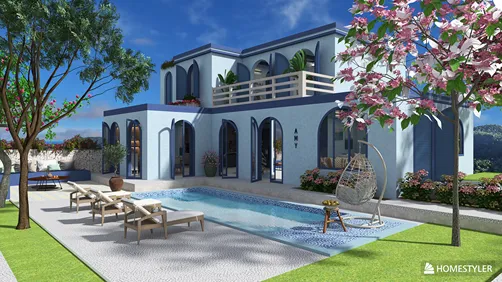 Project: Mediterranean Blue House