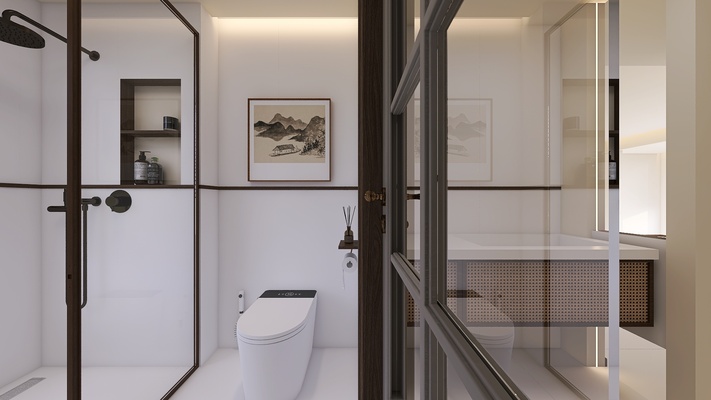 Neo-Chinese-style Bathroom