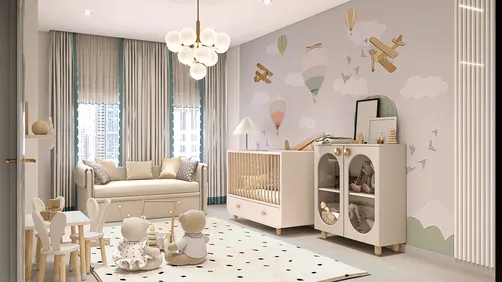 Baby nursery interior