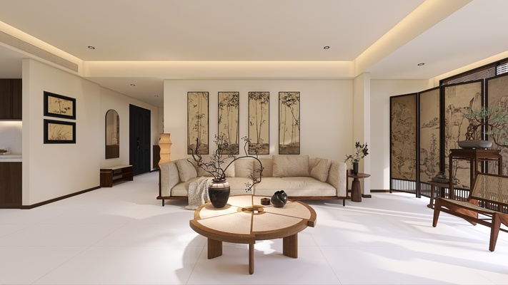 Neo-Chinese-style Living Room