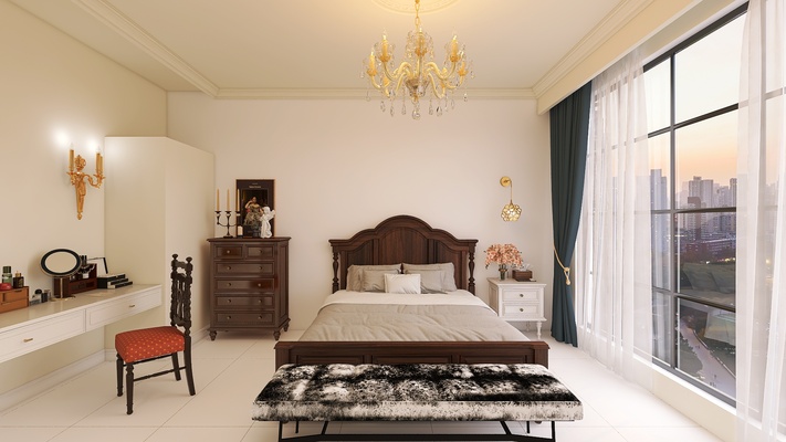 Mid-century Vintage-style Bedroom