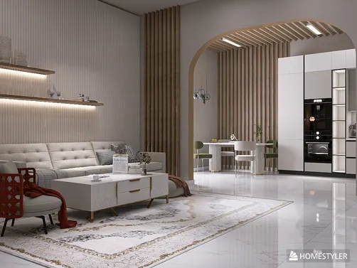 AI-Enhanced Open Space Interior Design