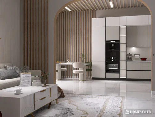 AI-Enhanced Open Space Interior Design