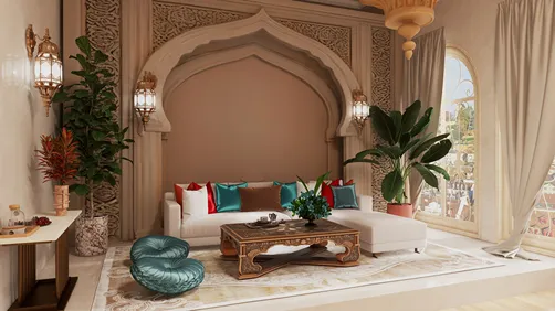 Arabic-style parlour