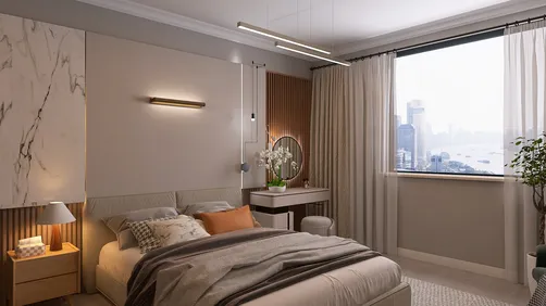 Спальня в скандинавском стиле