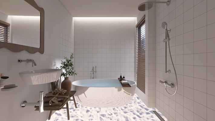 Modern Farmhouse-style - Bathroom