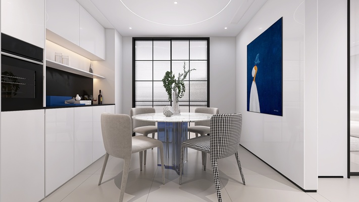 Upscale Minimalist - Dining Room