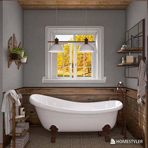 Country Bathroom Charm