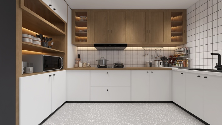 Scandinavian Natural Wood Style Kitchen