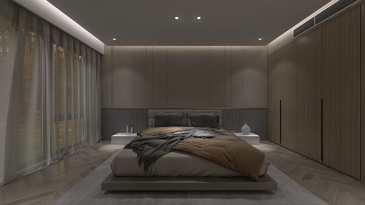 Contemporary Minimalist Bedroom