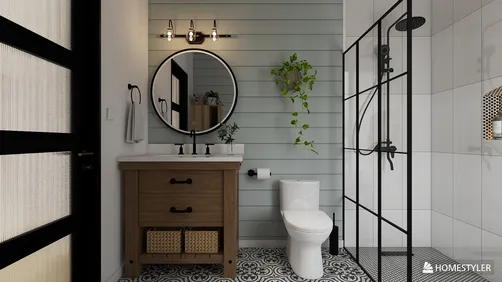 Modern Farmhouse Bathroom Design
