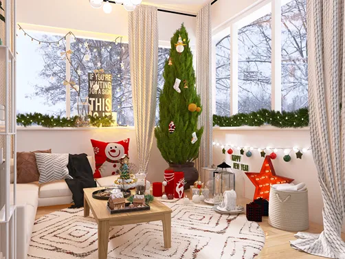 новогодняя гостиная