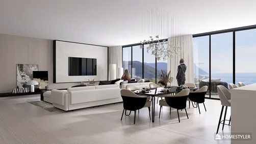 2026 Cloud Dancer Living Room