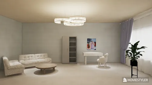 Гостиная в светлых тонах